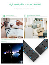 2024 New 3000W Power Strip With Built-in 4USB Interface, 6 Direct Power Sockets, 2M Cable, High-power Strip